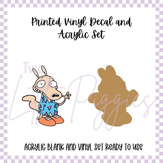 Printed Vinyl and Acrylic Set - 90's - Rocko