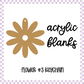 Acrylic Blank - Flower #3 (3pc)