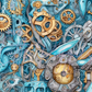 Printed Vinyl - Colorful Steampunk