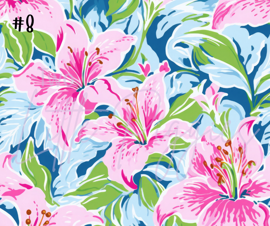 Printed Vinyl - Preppy Lily