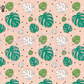 Printed Vinyl - Tropical Leaves Collection