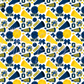 Printed Vinyl - Cheer - Blue and Yellow