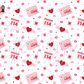 Printed Vinyl - Valentine - Love Letters