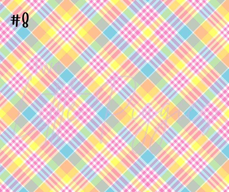 Printed Vinyl - Spring Plaid