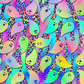 Printed Vinyl - Halloween - Rainbow Halloween