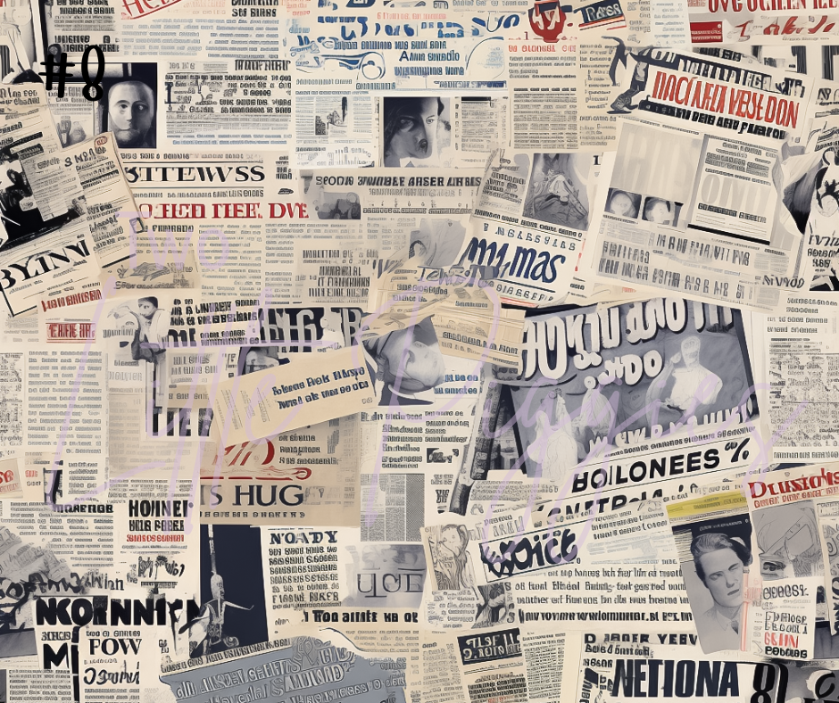 Printed Vinyl - Newspaper