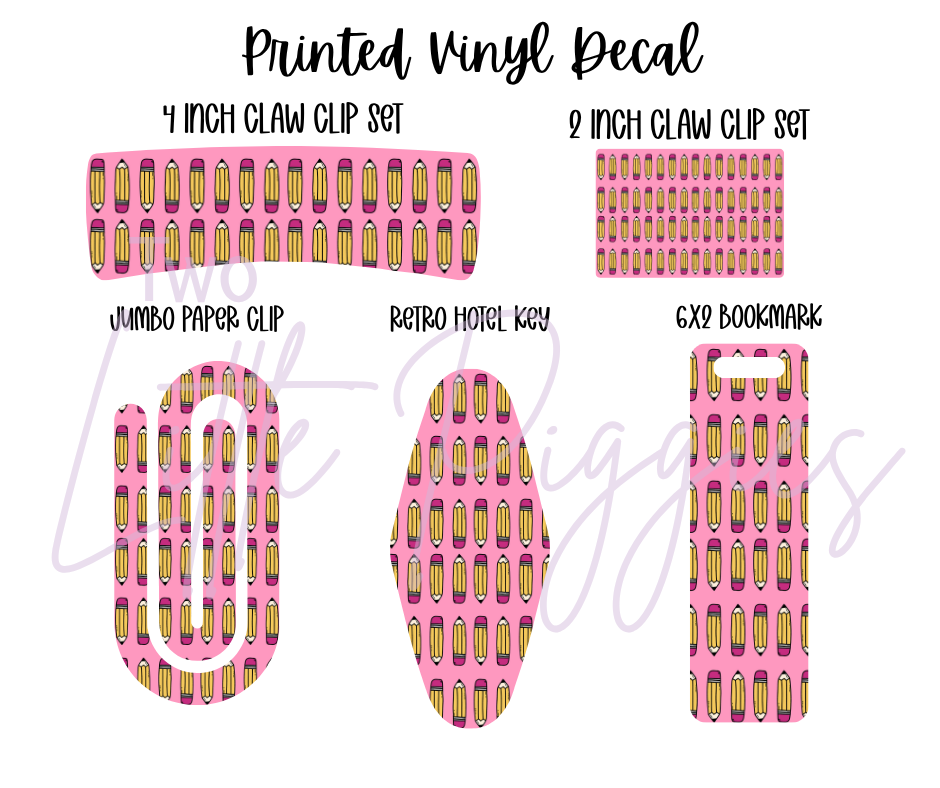 Printed Vinyl - Boho School Pink