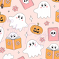 Printed Vinyl - Girl Ghosts and Books