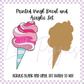 Printed Vinyl and Acrylic Set - Alani - Cotton Candy - Cotton Candy