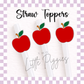 3D Printed - Straw Topper - Apple