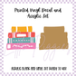 Printed Vinyl and Acrylic Set - Back to School - Retro School - Book Stack