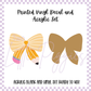 Printed Vinyl and Acrylic Set - Back to School - Retro School - Pencil Bow