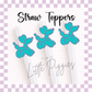 3D Printed - Straw Topper - Balloon Dog