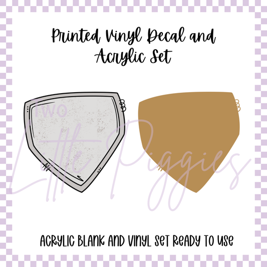 Printed Vinyl and Acrylic Set - Homeplate