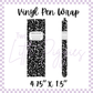 Printed Vinyl - Pen Wrap - Composition Notebook