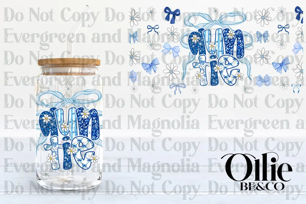 Blue Floral Auntie
