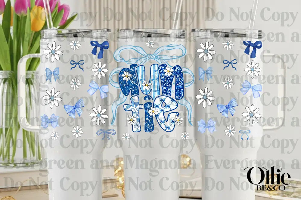 Blue Floral Auntie