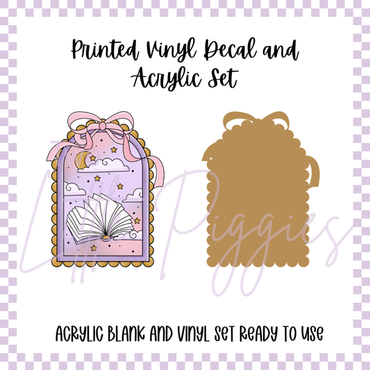 Printed Vinyl and Acrylic Set - Book Window