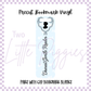 Printed Vinyl - Bookmark -  Dearest Gentle Reader - Blue