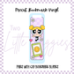 Printed Vinyl - Bookmark -  Power Puff Girls - Bubbles