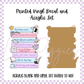 Printed Vinyl and Acrylic Set - Dearest Gentle Reader - Book Stack