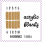 Acrylic Blank - Bookmarks (3pc)