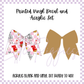 Printed Vinyl and Acrylic Set - Chic Fil A Bow