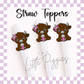 3D Printed - Straw Topper - Coffee Cow