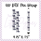 UV DTF - Pen Wrap - Cool Raccoon
