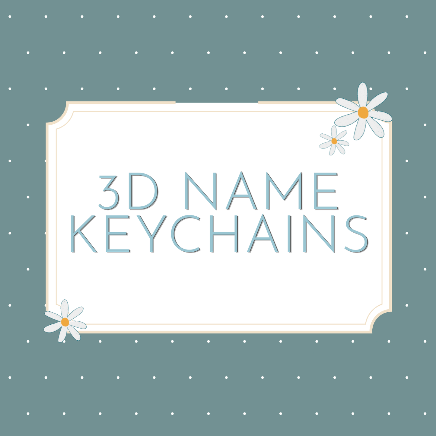 3D Name Keychain