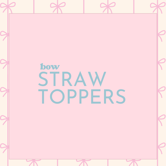 Bow Straw Topper