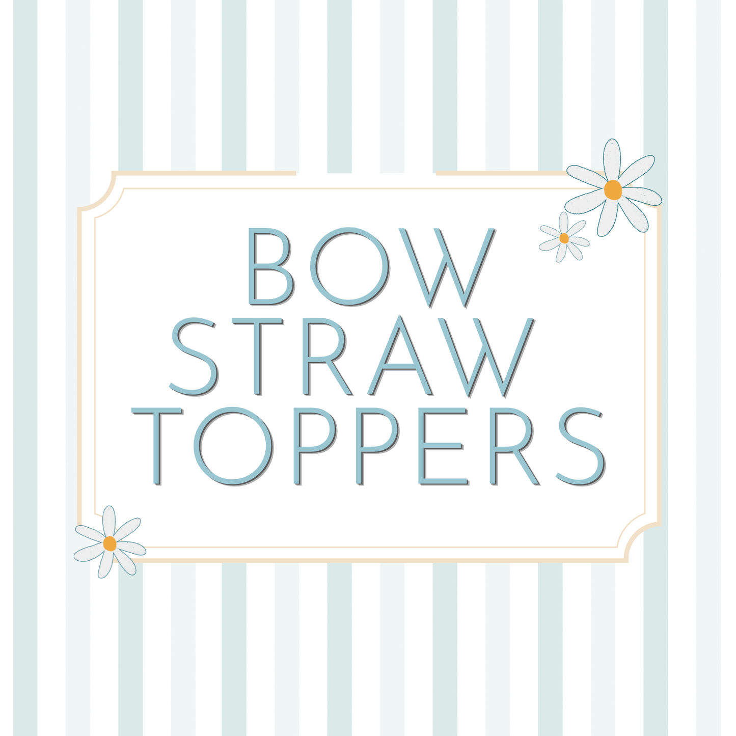 Bow Straw Topper