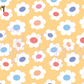 Printed Vinyl - Checkers and Flowers