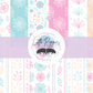 Printed Vinyl - Springtime Flowers