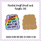 Printed Vinyl and Acrylic Set - Don't Start No Sh*t