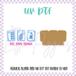 UV DTF -  Acrylic Blank and Decal - 2 inch - Dot, Bam, Crack
