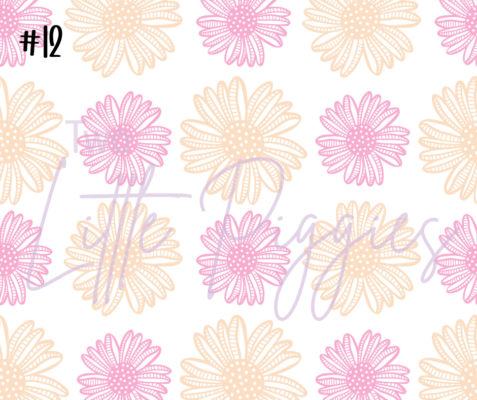 Printed Vinyl - Springtime Flowers