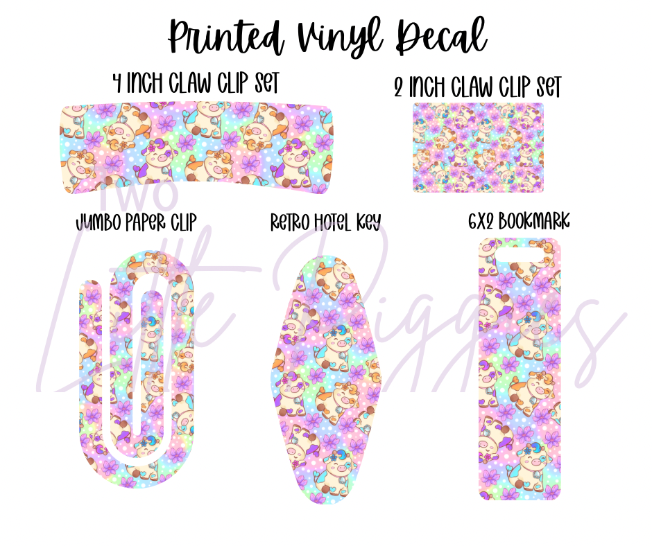 Printed Vinyl - Springtime Cows
