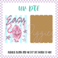 UV DTF -  Acrylic Blank and Decal - 2 inch - Easy Tiger
