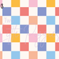 Printed Vinyl - Checkers and Flowers