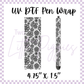 UV DTF - Pen Wrap - Floral Lace
