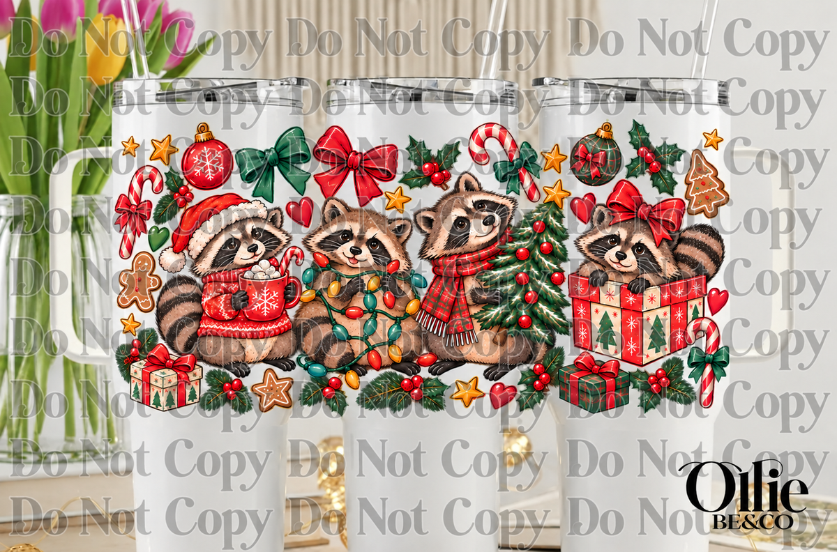 Festive Raccoons