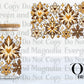 Gold & Brown Snowflakes