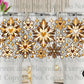 Gold & Brown Snowflakes