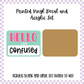 Printed Vinyl and Acrylic Set - Hello I'm - Confused