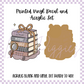 Printed Vinyl and Acrylic Set - Mystery Girlie Book Stack