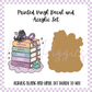 Printed Vinyl and Acrylic Set - Fantasy Girlie Book Stack