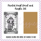 Printed Vinyl and Acrylic Set - Zodiac Card Sagittarius