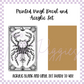 Printed Vinyl and Acrylic Set - Zodiac Card Cancer