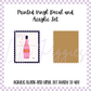 Printed Vinyl and Acrylic Set - Boho Valentine - Bottle